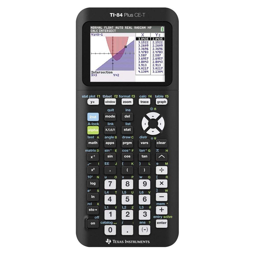 TI-84 Plus CE-T Python Color Graphing Calculator